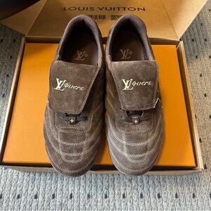 Louis Vuitton Brown Suede Women's Sneakers